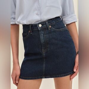 Reformation Lydia Denim Mini Skirt Sold Out SZ 27